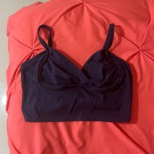 Navy blue crop top